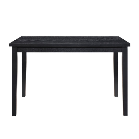 Black Finish Dining Table Casual Style Dining Room Wooden Furniture 1pc Modern Dinette