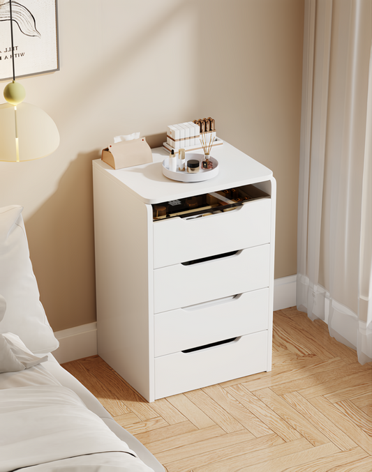 (60cm)3 in 1 Vanity Desk with Plip Top Mirror,Small Make Up Vanity Set with Visible Glass Desktop,Compact Makeup Vanity with 3 Drawers,Cushioned Tool,Dressing Table for Bedroom,Gift for Mother's day