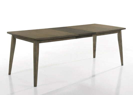 Bistro Vintage Walnut 88' Wide Contemporary Rectangle Dining Table with Extension Leaf
