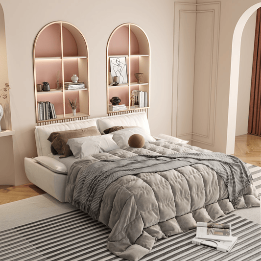 73.2'Queen Pull Out Sofa Bed,3-in-1 Convertible Sleeper Sofa,Multi-Functional Velvet Loveseat Bed,Beige(Old Sku:W1885P154640 /W1885P214787)