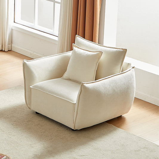 MH 44' Minimalist Sofa, Living Room upholstered armchair bedroom, Modern Living Room Sofa for Office Room, Living Room