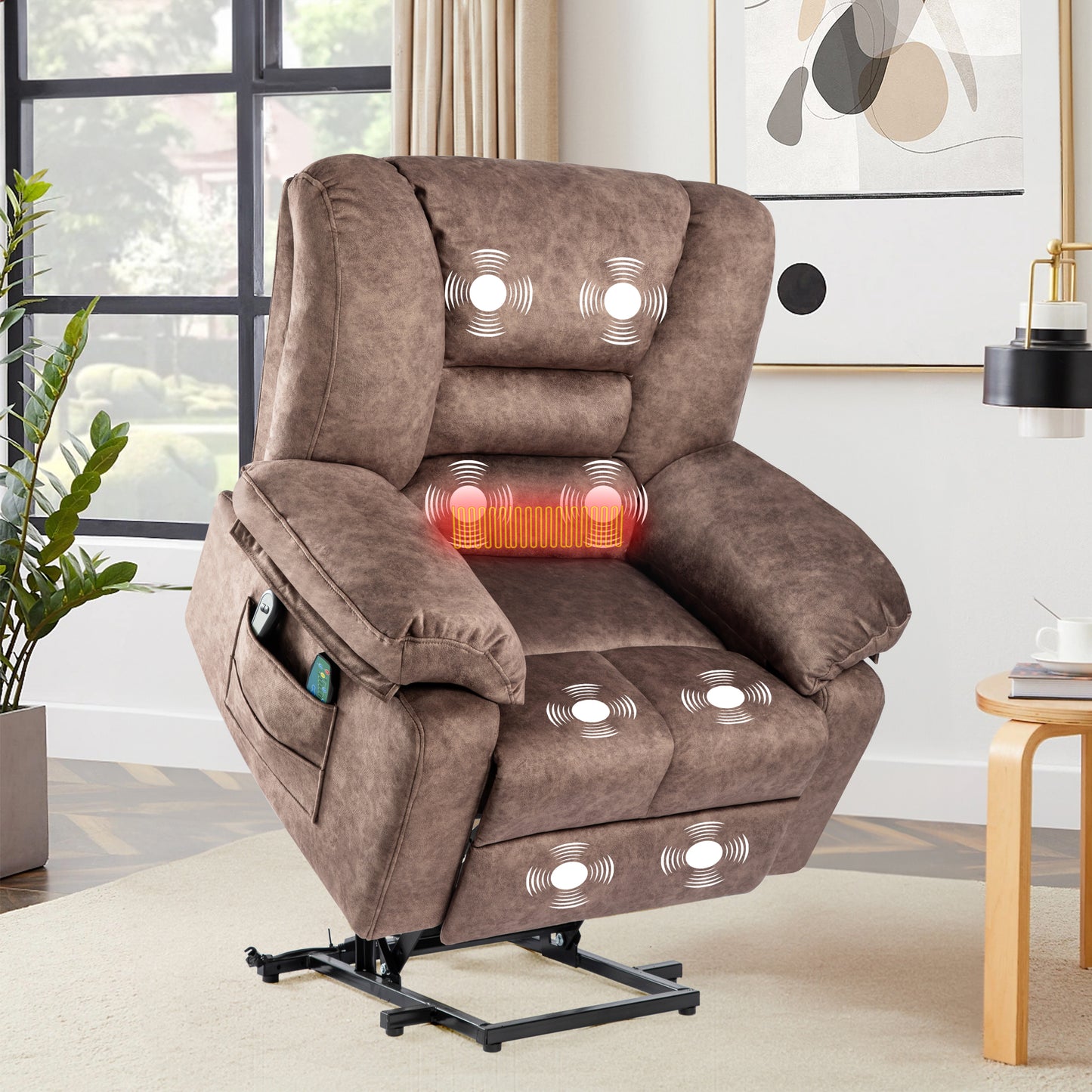 Power Lift Recliner Chair Sofa for Elderly with Massage