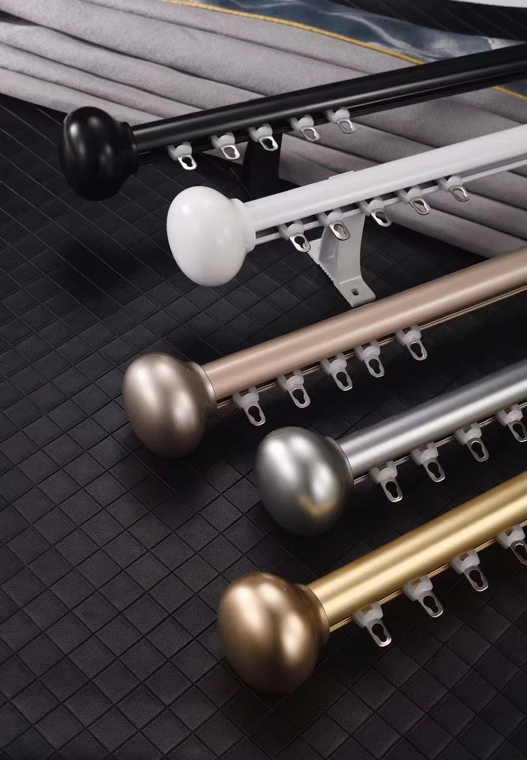 Wall Mounted Heavy Duty Curtain Track Aluminum Tracked Curtain Poles for Curtains