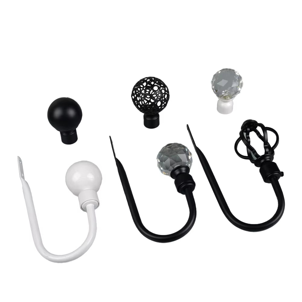 Modern White Metal Accessories Tie Back Hook Tassels Curtain Tiebacks Elegant Decorative Rope Holder Classic Luxury