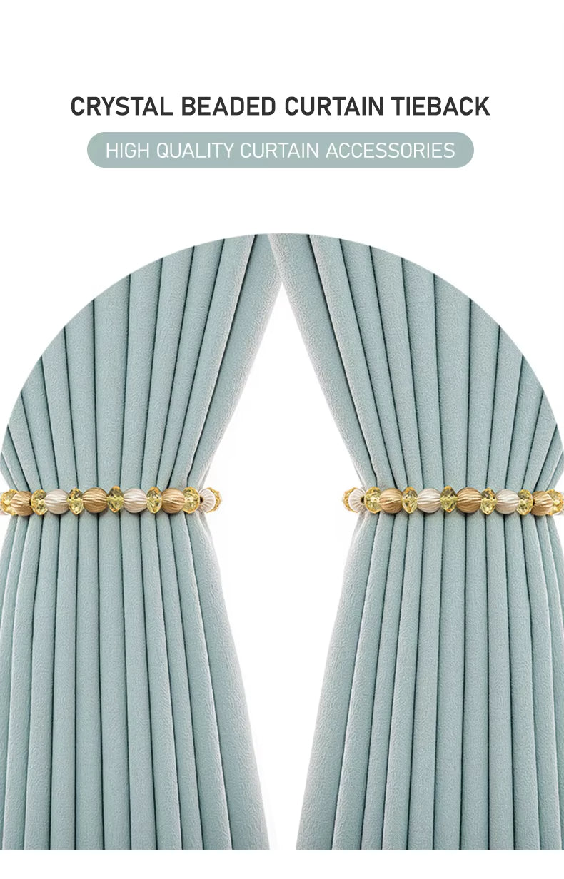 New Style Living Room Decoration 2 Pieces Acrylic Curtain Tie Back Accessories Luxury
