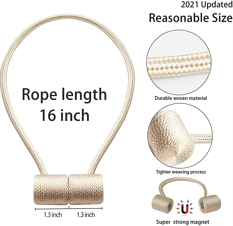 Factory Supply Curtain Tieback Wholesale Colorful Magnetic Curtain Tieback Gold