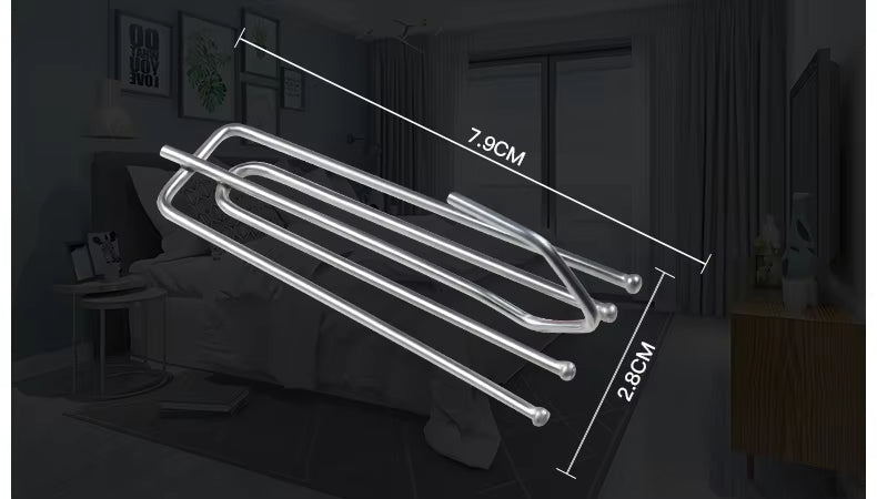 Hot Selling Fork Electroplating Four Claw Hooks Thicken Shower Curtain Hooks Accessories