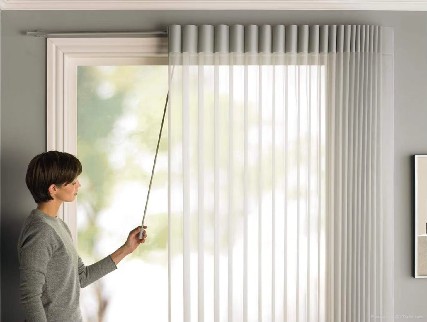 Modern Acrylic Curtain Accessories Handle Rod Pull Wand Window Stick Factory Wholesale for Home and Office Use