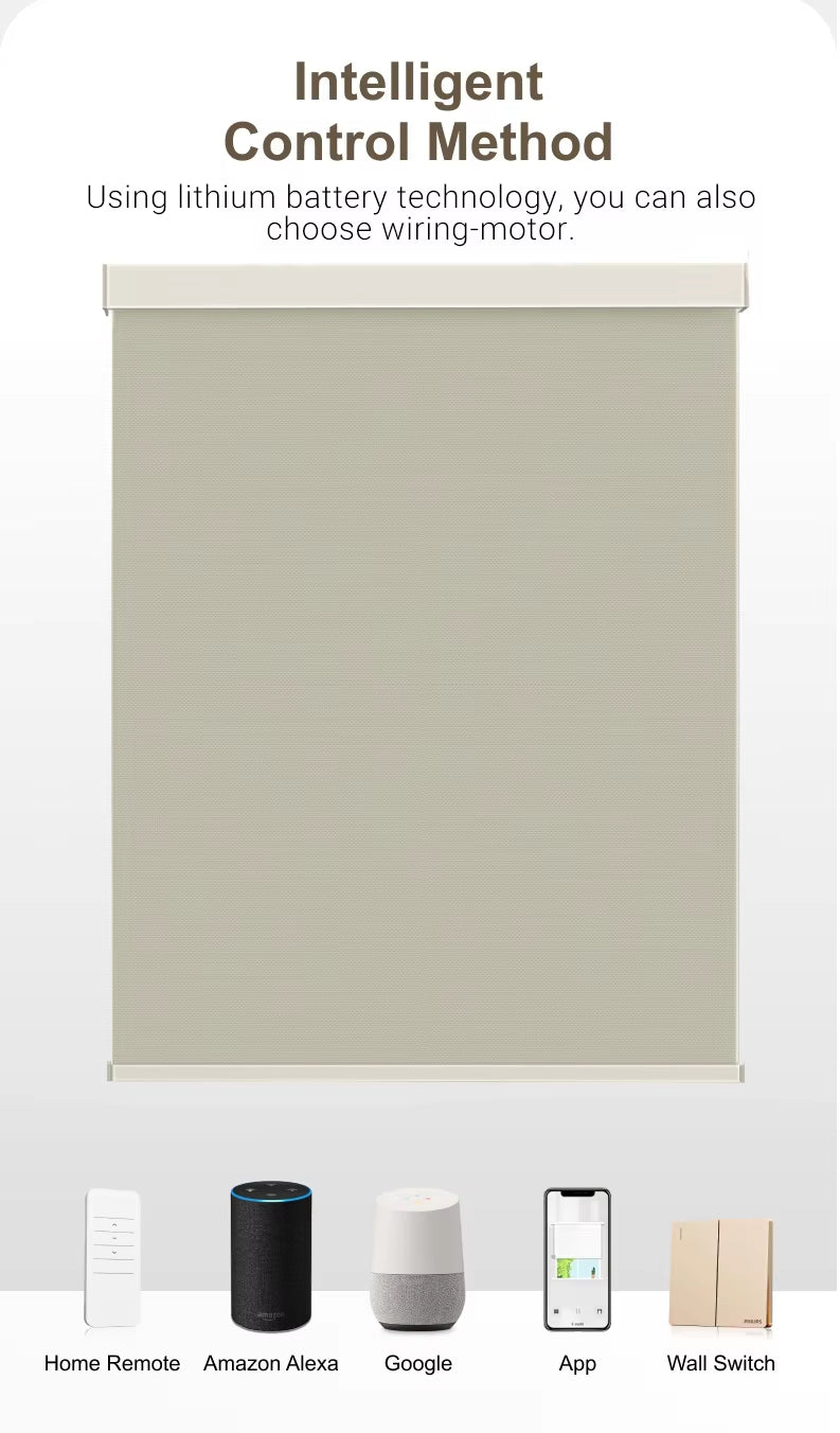 Custom Office Blackout Roller Shades Polyester Spring Control Roller Blinds for Window