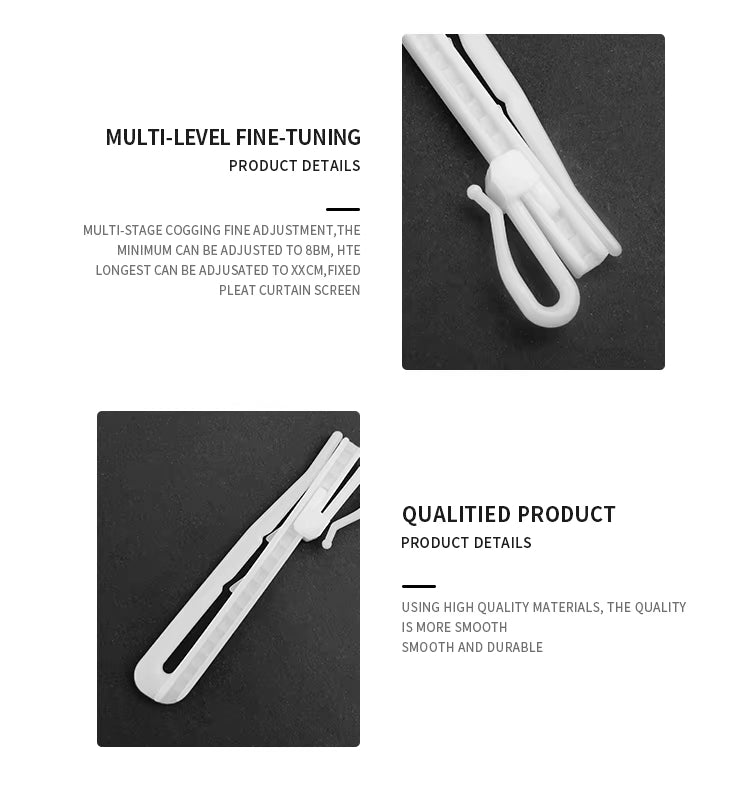 Home Decor Accessories 8cm Plastic Ceilling Hooks Eco-friendly PVC Curtain Pin Hook