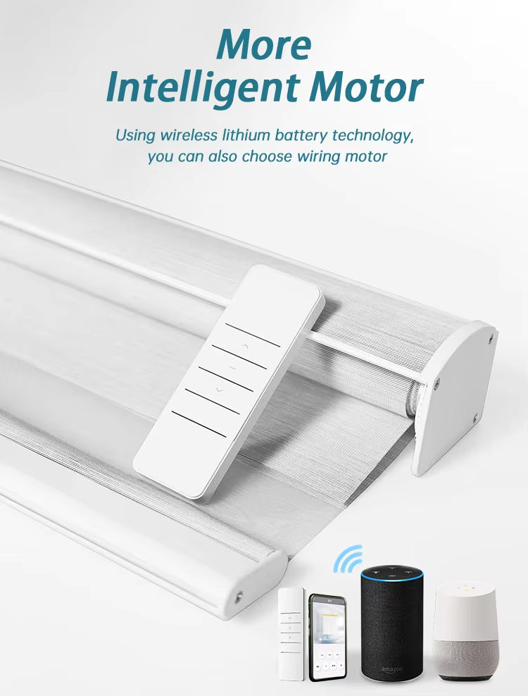 zebra Roller Shade Electric Remote Motorized zebra Blinds for Window