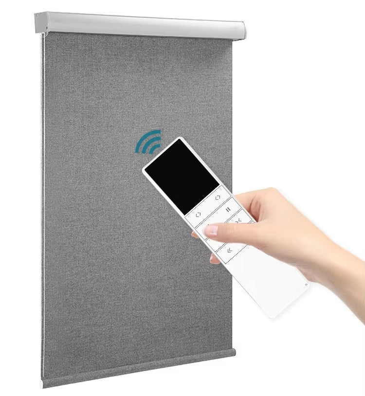 Customized Motorized Remote Roller Blinds Smart Electric Blackout Roller Blinds/Shades Cordless