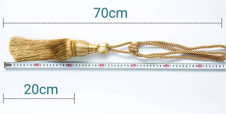 Braided Curtain Tieback for Drape Window Curtain Tassel Tiebacks for Curtains