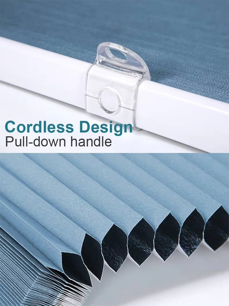 Windows Cellular Shade Cordless No Tools No Drill Honeycomb Blinds