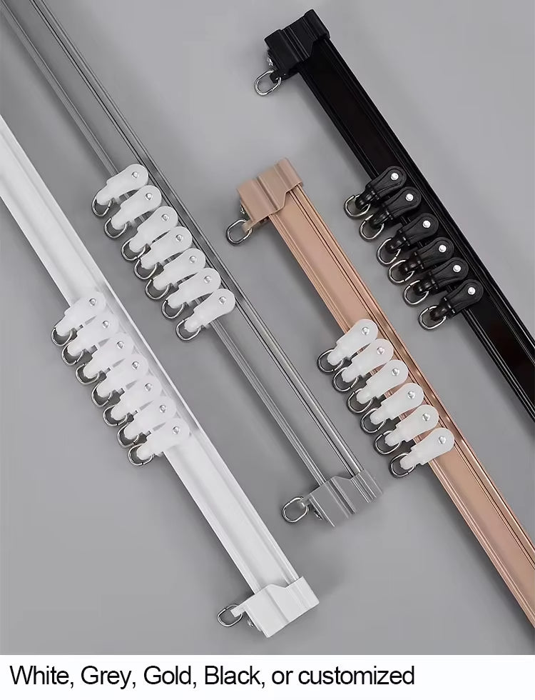 Hospital Hotel Ceiling Mounted Bendable Aluminum Curtain Track Rail