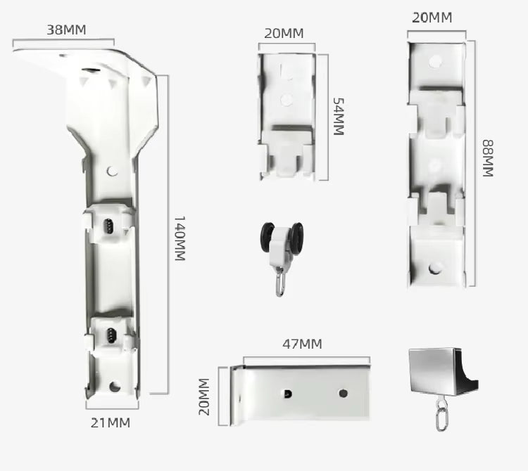 Modern Wave Single Curtain Track Rail S Shape 6m Aluminum Alloy Home Accessory Factory Direct