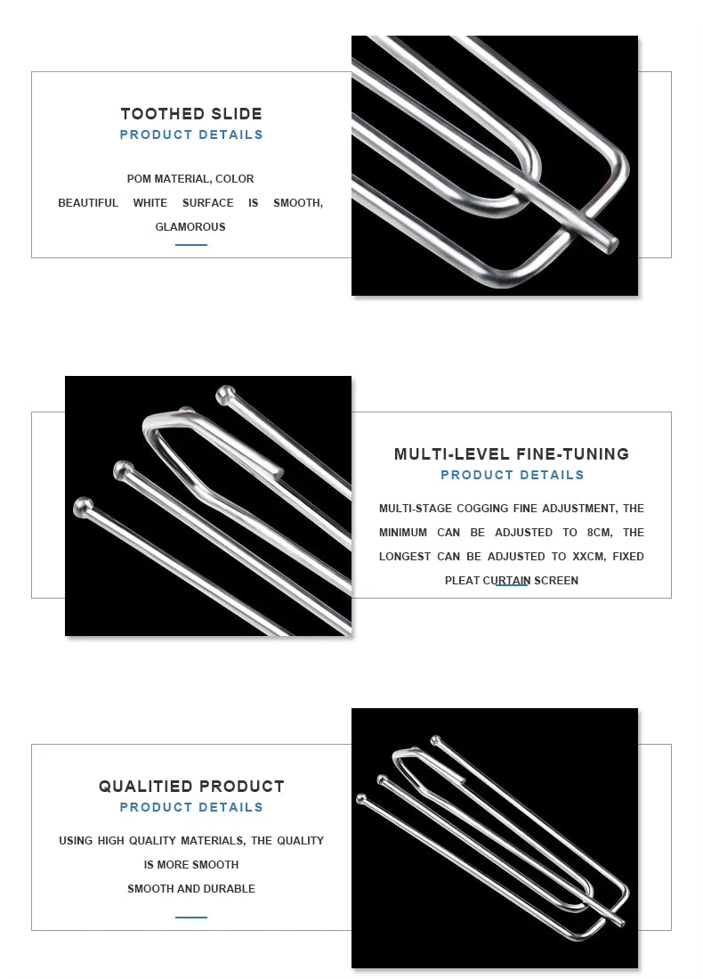 Hot Selling Fork Electroplating Four Claw Hooks Thicken Shower Curtain Hooks Accessories