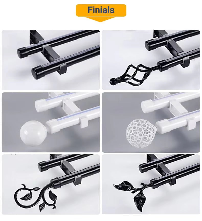 Extra Long Living Room Curtain Rod Accessory for Elegant Curtain Decoration
