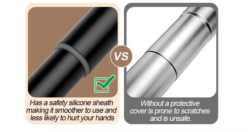 Hot Sale Metal Extendable Curtain Poles Telescopic Rod for Bathroom Shower Curtain Poles No Drill