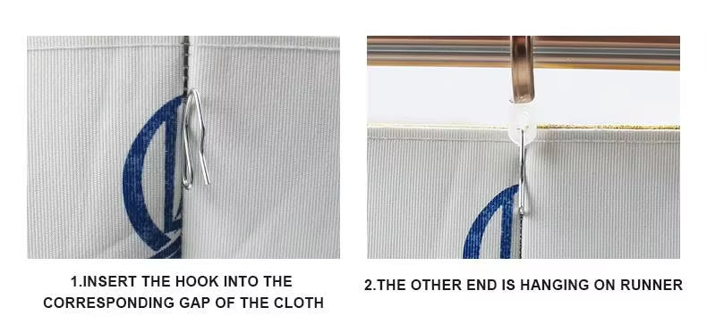 60pcs Curtain Hooks Window Shower Drapery Hook Accessories Heavy Duty Metal Curtain Pin Hooks for Pencil Pleat Curtains
