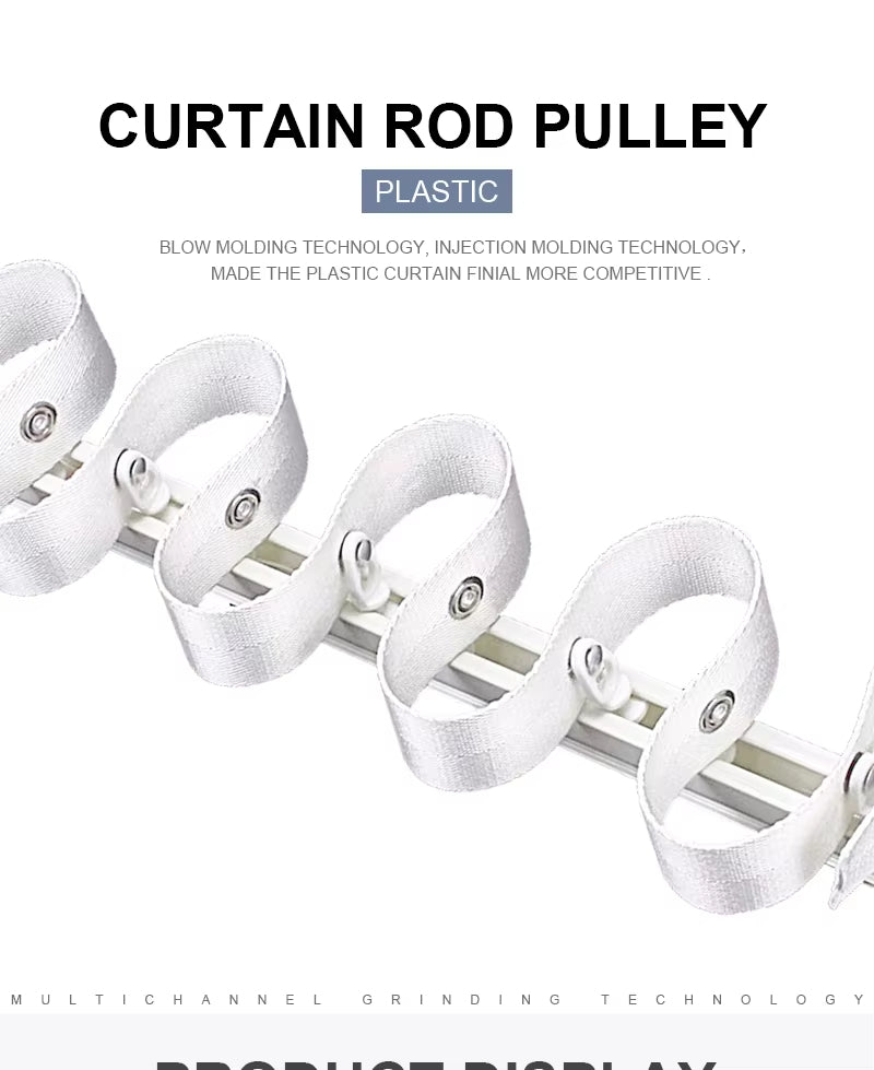 Hot Selling Mediterranean Wave Track Heavy Duty Wave Curtain Rail Ripple Fold Runner Curtain Rail Track