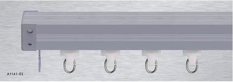 Ceiling Mounted Aluminum Curved Flexible Bendable Hospital Curtain Track System