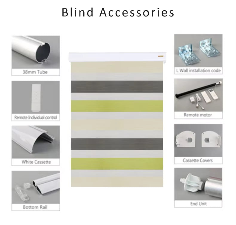 Originalng Bracket Heavy Duty Battery Powered Blackout Tubular Electric Roller Curtain Vertical Motorized Blinds Fabric New Year