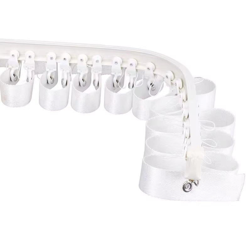 Recessed Ripple Wave Curtain Rail Adjustable Room Divider Sliding s Fold Ceiling Curtain Track