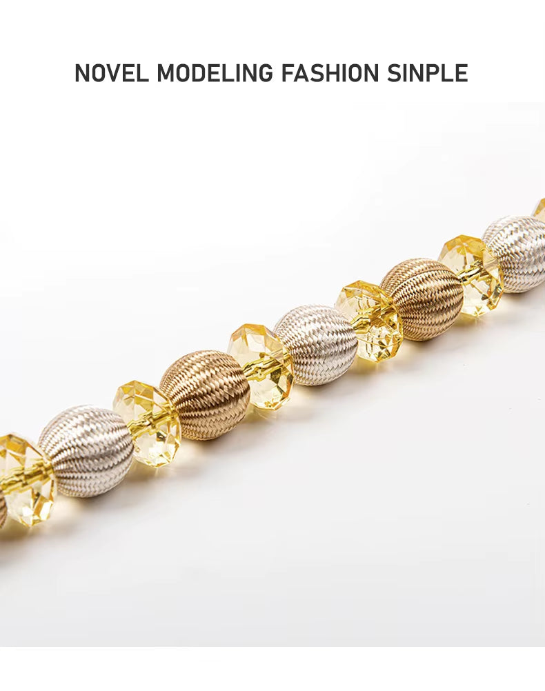 New Style Living Room Decoration 2 Pieces Acrylic Curtain Tie Back Accessories Luxury