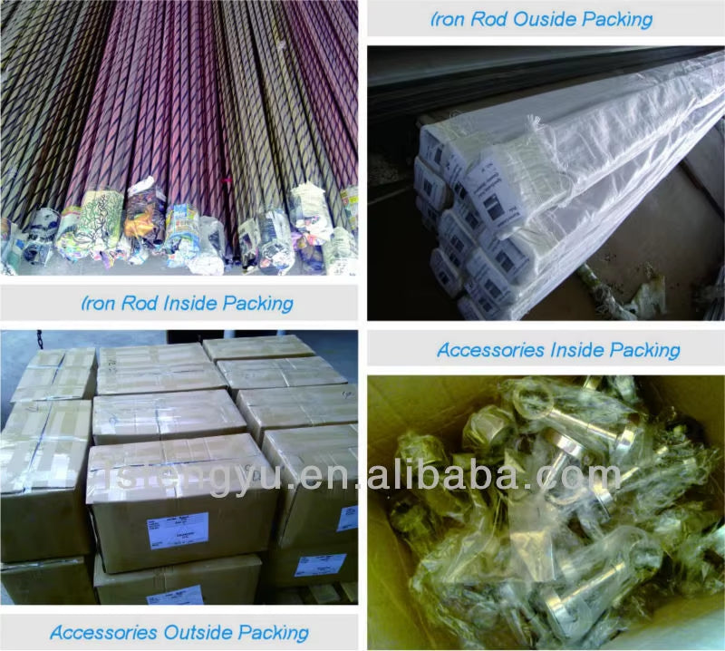 304 Adjustable Tension Rod With Threaded Joints Shower Double Curtain Rods Extendable Curtain Rod