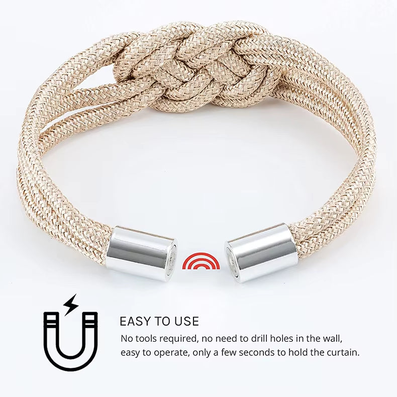 Low Price Home Decorative Rope Magnetic Curtain Holders Holdbacks Tieback