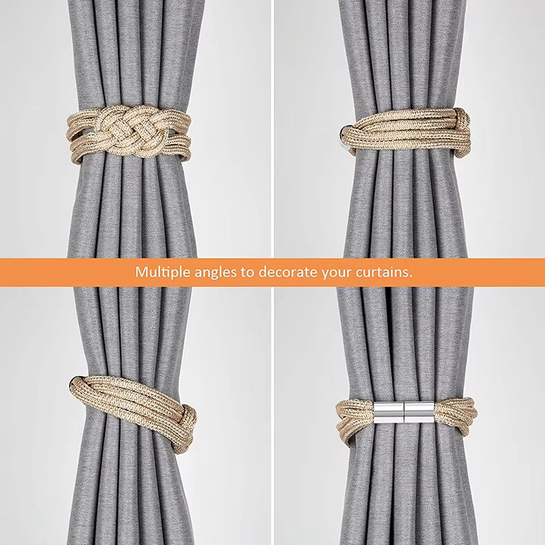 Low Price Home Decorative Rope Magnetic Curtain Holders Holdbacks Tieback
