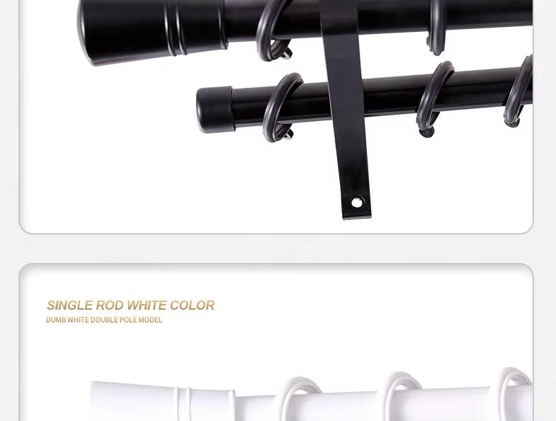 Eco-friendly Wholesale Customized Home Decoration 25mm Simple Metal Curtain Pole Aluminum Curtain Rod