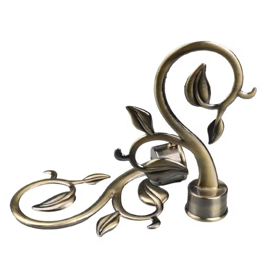 28mm Different Types Y Rose Gold Metal Curtain Rod Finials for Curtain Rods