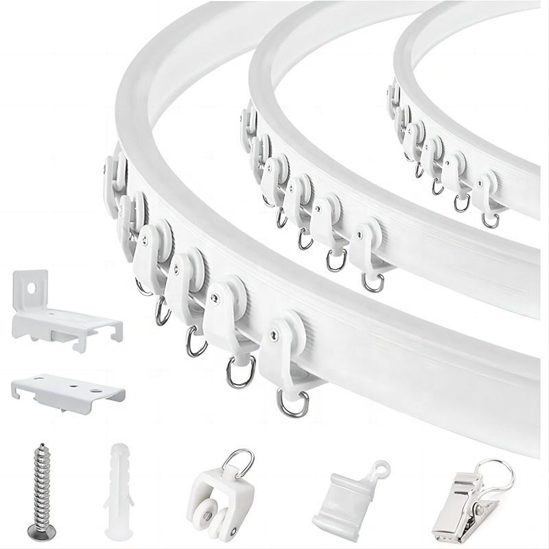 Curtain Track Rails De Rideau Hospital PVC Universal Bendable Flexible Plastic Maison Window Home Deformable Soft Pistas Cortina