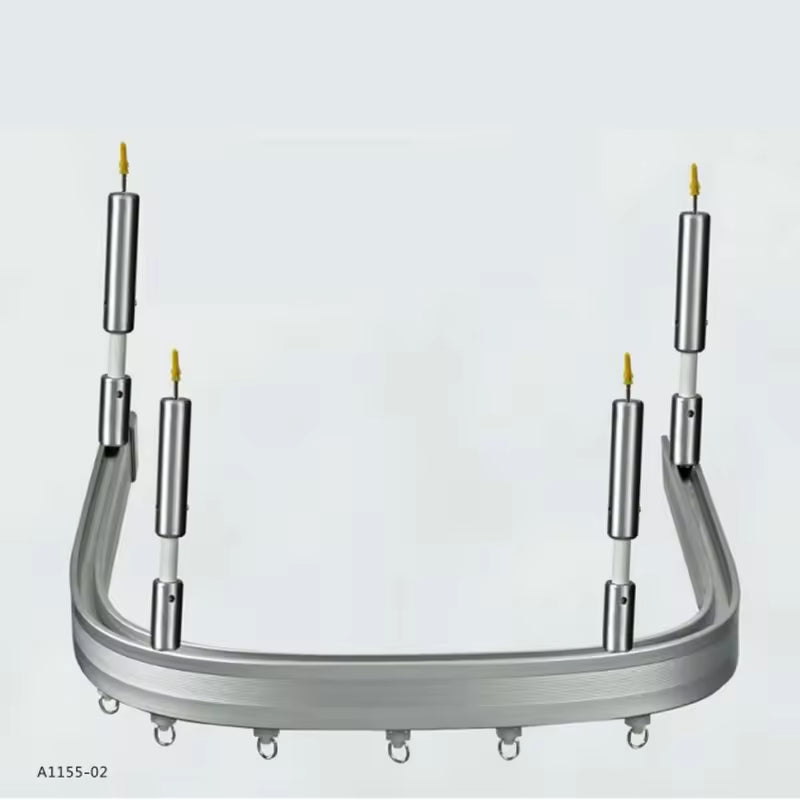 Ceiling Mounted Aluminum Curved Flexible Bendable Hospital Curtain Track System
