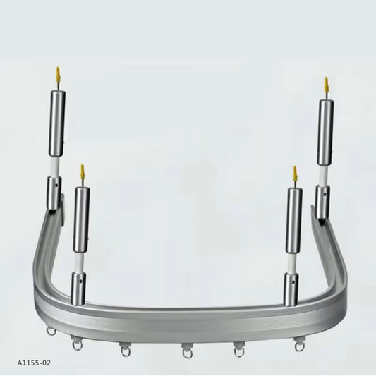 Ceiling Mounted Aluminum Curved Flexible Bendable Hospital Curtain Track System