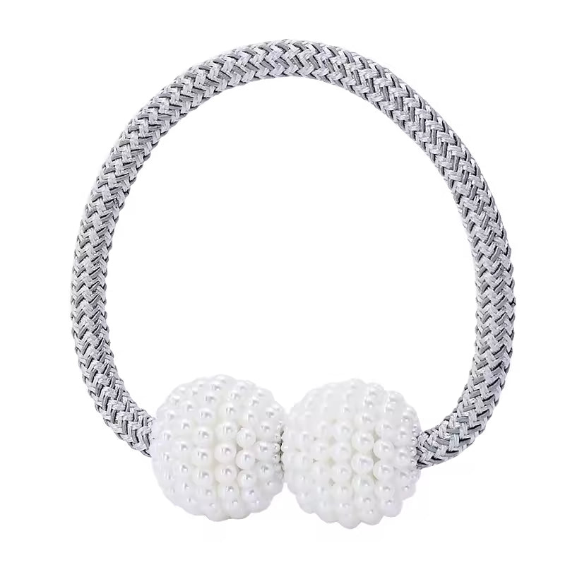 Popular Magnetic Curtain Tiebacks Home Drapery Decorative Rope Buckle Holdback Holder Curtain Poles Tracks Accessories