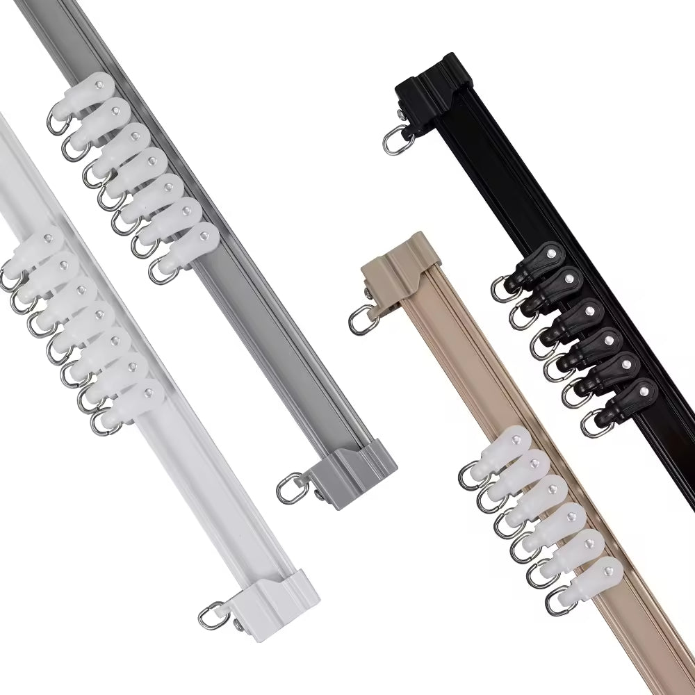 Hospital Hotel Ceiling Mounted Bendable Aluminum Curtain Track Rail