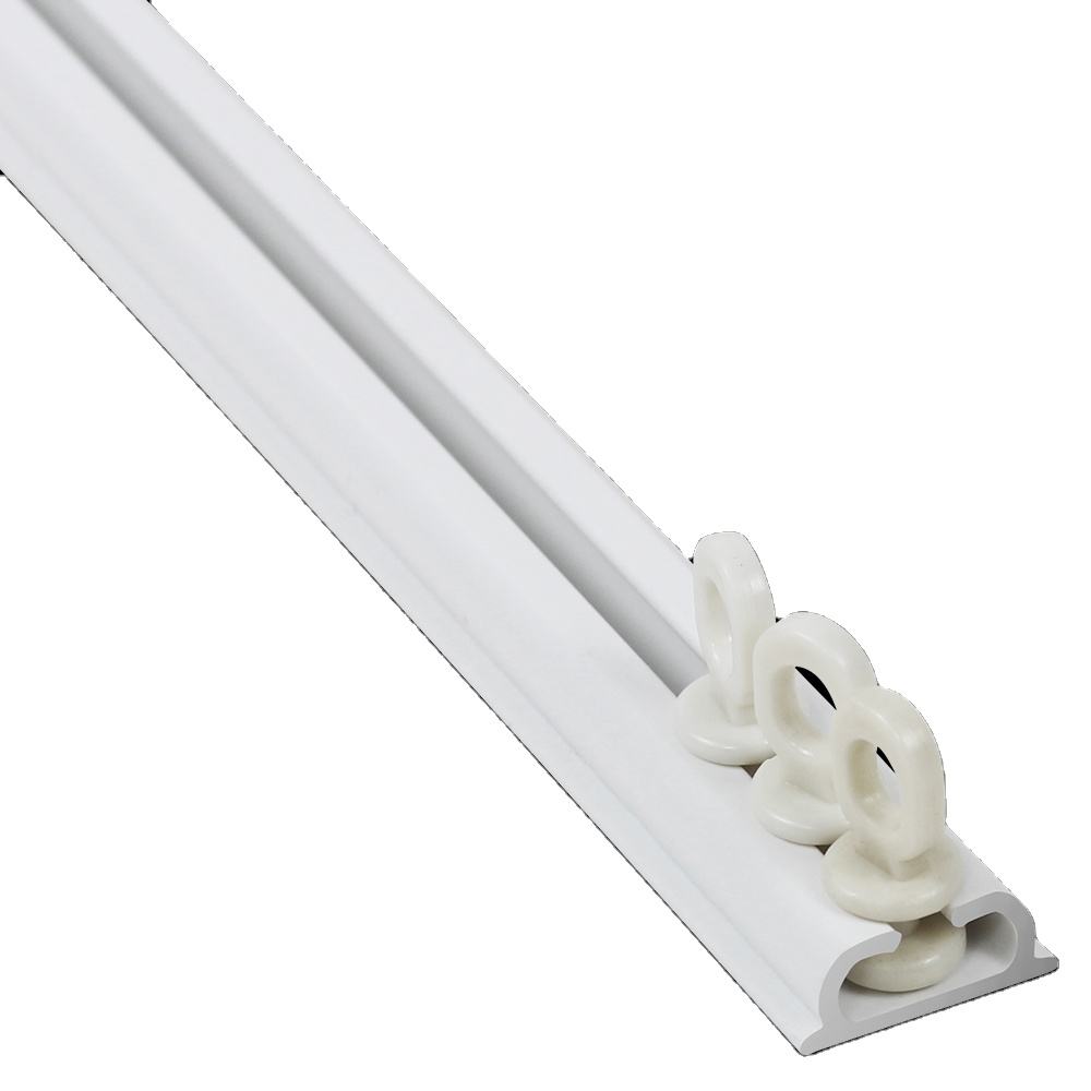 Plastic Curtain Track Ceiling Mounted Double Curtain Rail