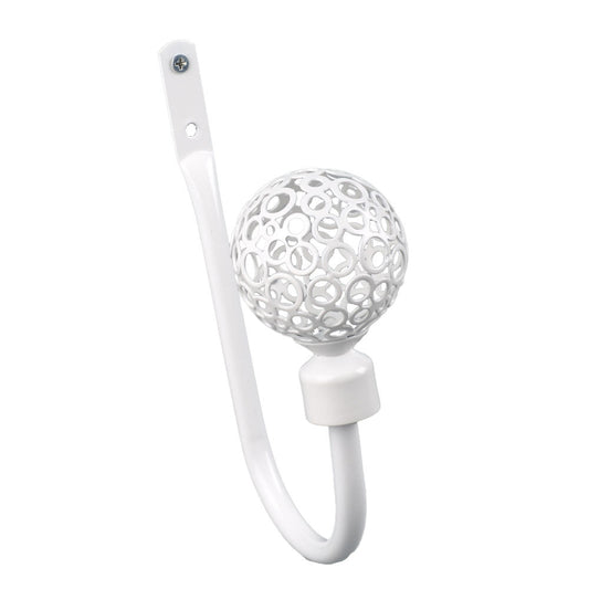 Modern White Metal Accessories Tie Back Hook Tassels Curtain Tiebacks Elegant Decorative Rope Holder Classic Luxury