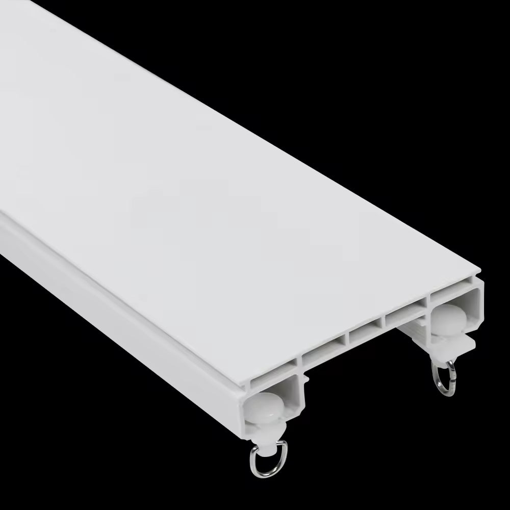 Plastic PVC Hospital Project Double Curtain Rail Indoors Curtain Rail Window Curtain Track