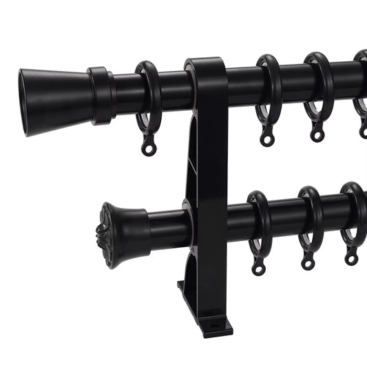 Eco-friendly Wholesale Customized Home Decoration 25mm Simple Metal Curtain Pole Aluminum Curtain Rod
