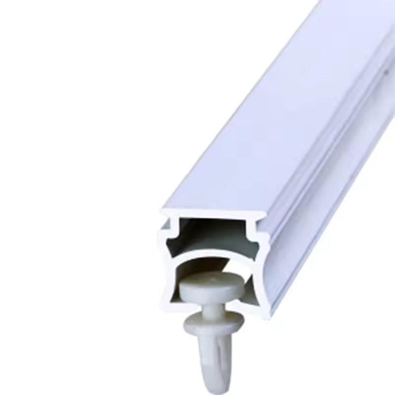 5M Long Pvc Plastic Balcony Manual Ceiling Curtain Guide Rail Track for for Pvc Ceiling