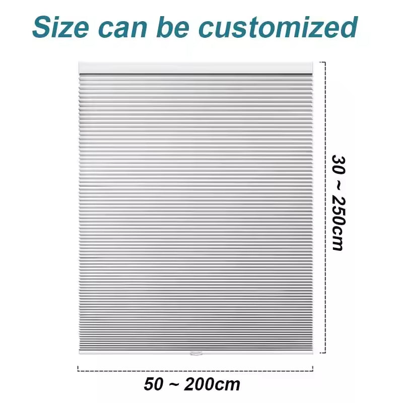 Windows Cellular Shade Cordless No Tools No Drill Honeycomb Blinds