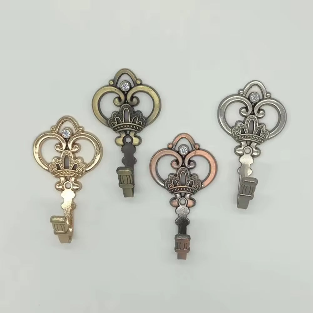 Manufacture Decorative Metal Double Sided Shower Tieback Curtain Hook Back for Curtains