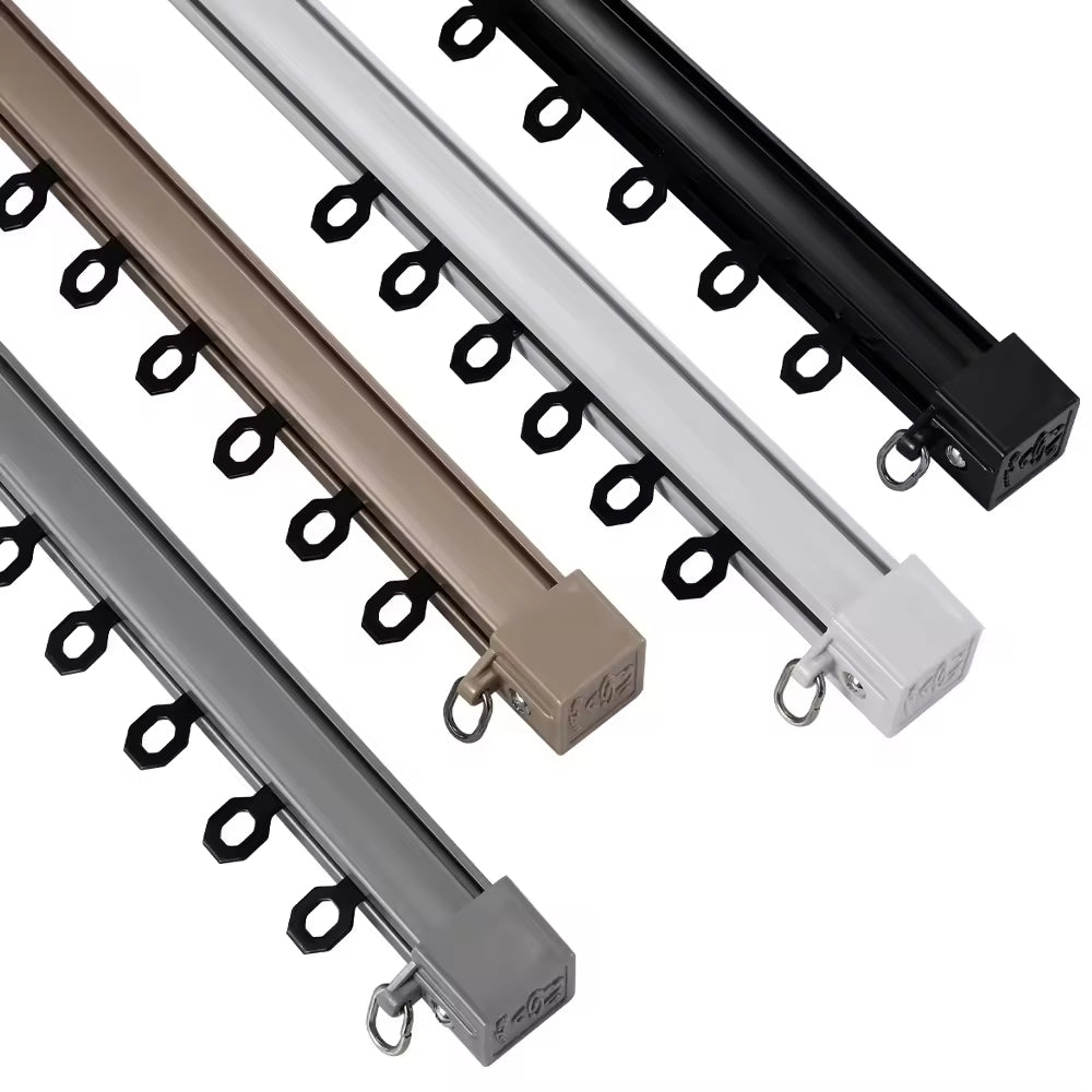 Hot Selling Customized Metal Curtain Rail Track Home Decor Window Aluminum Curtain Track