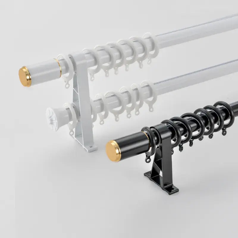 Hot Sale Home Decor Rod Curtain Customized Ceiling and Wall Double Window Pipe Curtain Rod
