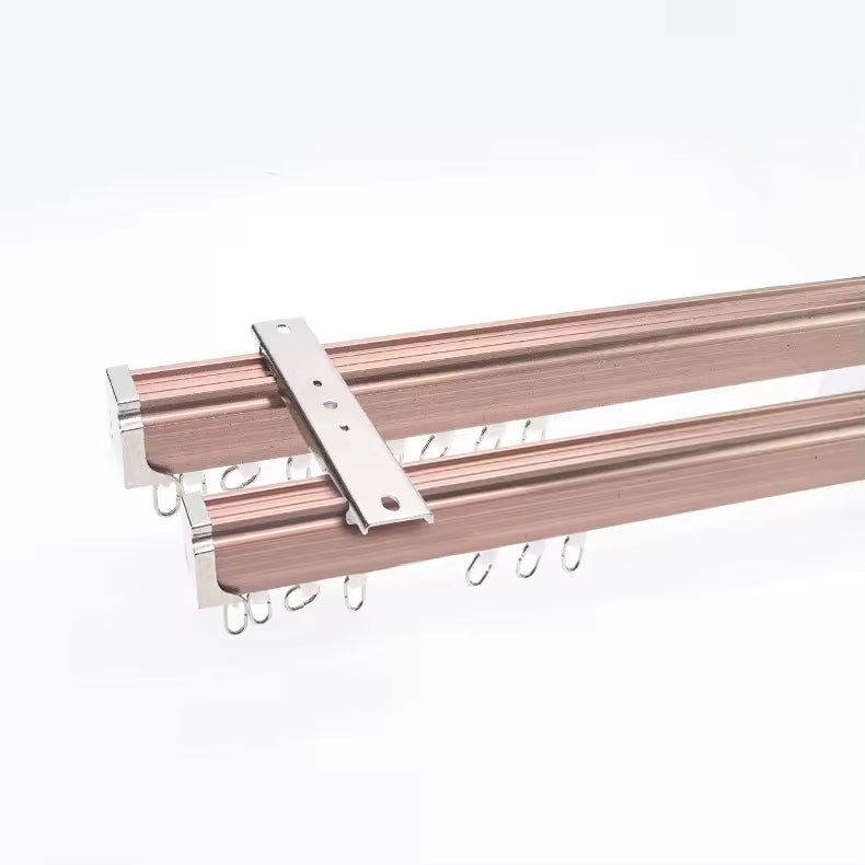 Straight Wall Mounted Aluminum Profile Curtain Rod Curtain Slide Window Sliding Track Rail