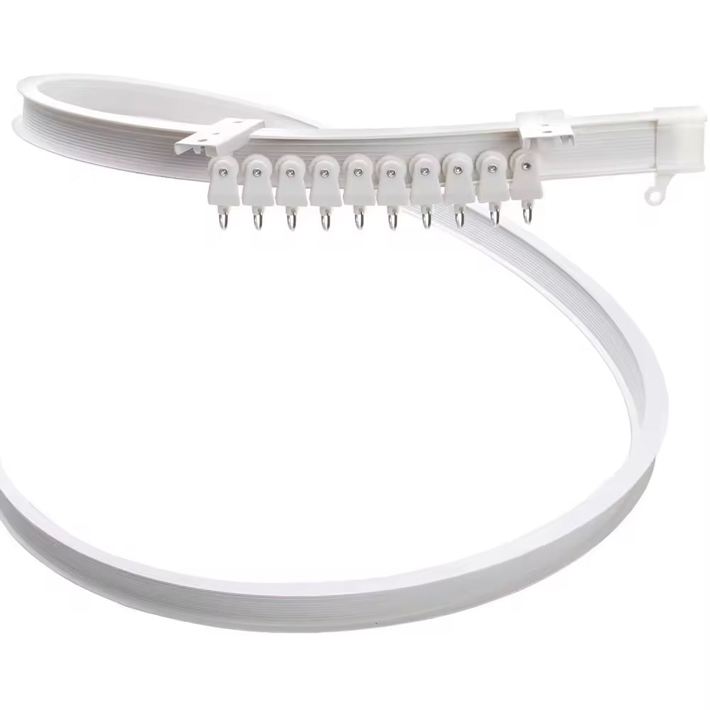 Cheap Price Plastic Bendable Curtain Track 3M 5M 7M 10M 12M Hot Selling Curved Curtain Track